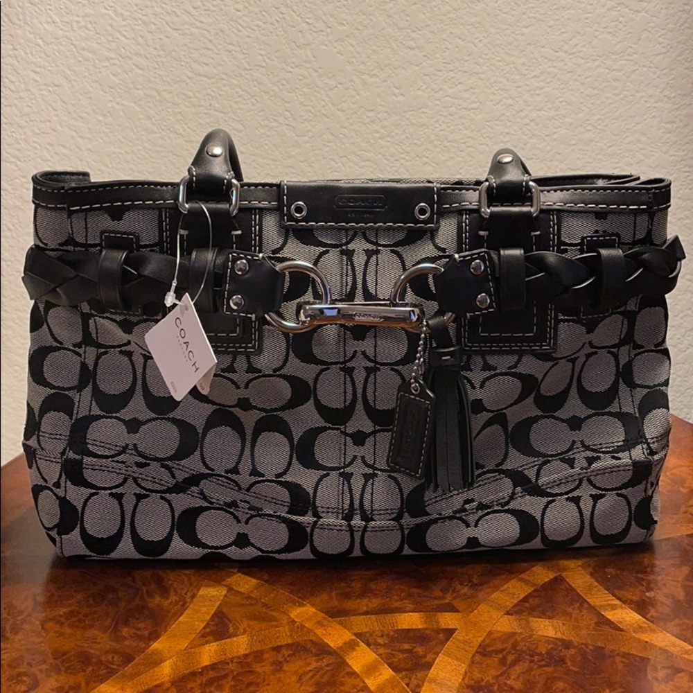 COACH Hampton Signature Carryall Handbag